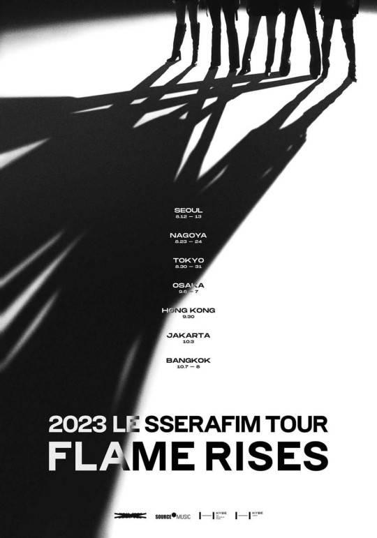 曼谷演唱会：韩国女团LE SSERAFIM2023巡演 ‘FLAME RISES’泰国站