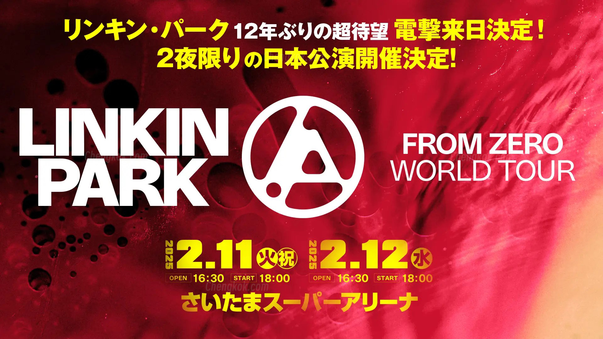 Linkin Park林肯公园日本演唱会From Zero World Tour 2025巡回演唱会|东京琦玉站