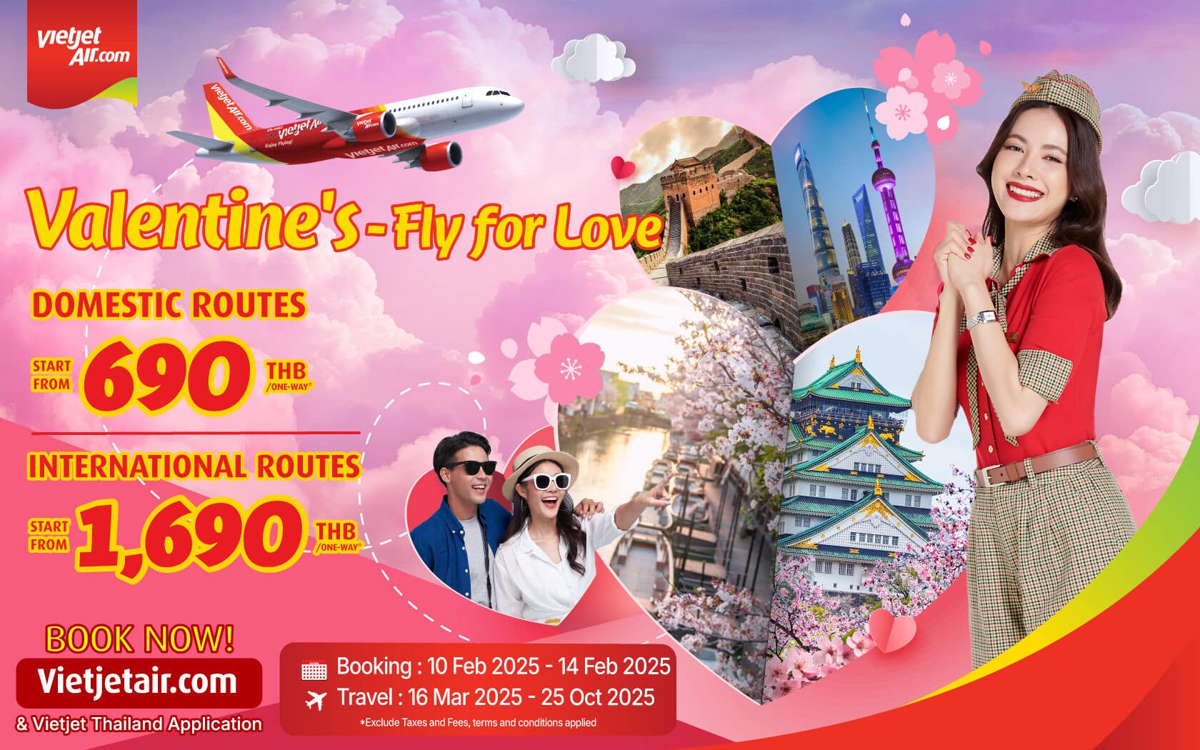 泰国越捷航空机票促销Vietjet Thailand