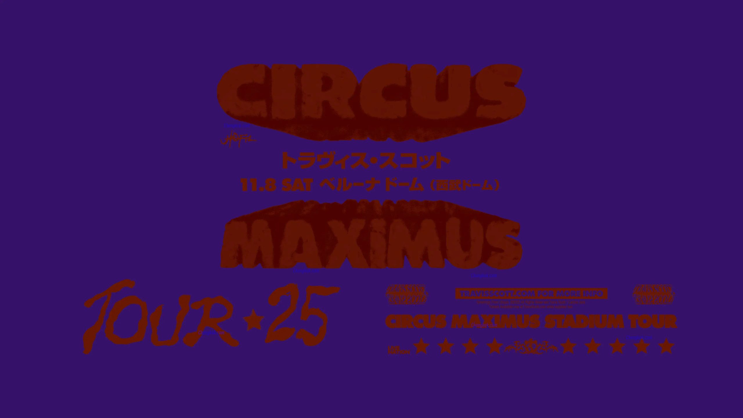 Travis Scott演唱会日本站|2025年11月巡演Circus Maximus JAPAN
