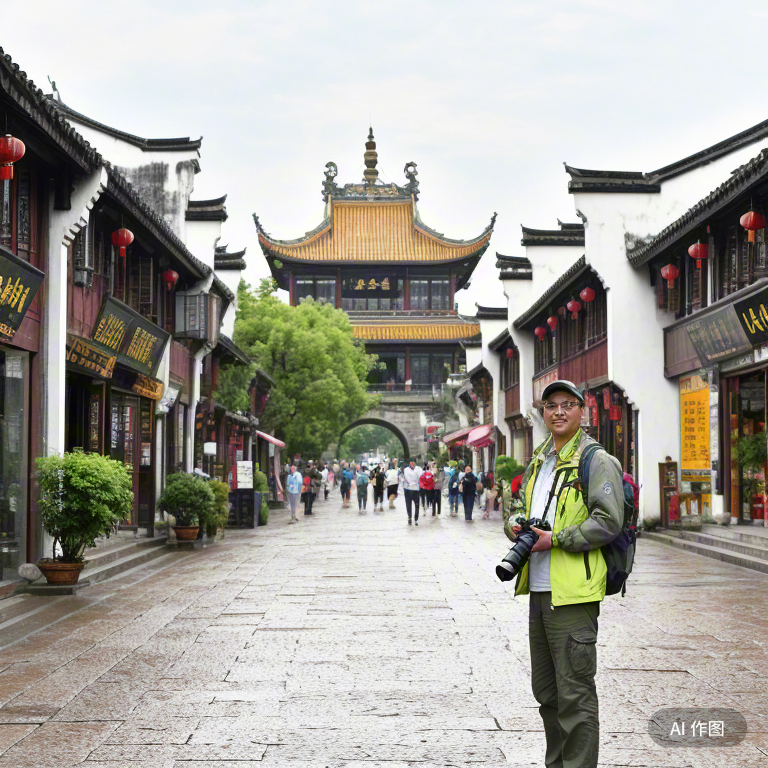 外国人在成都旅行