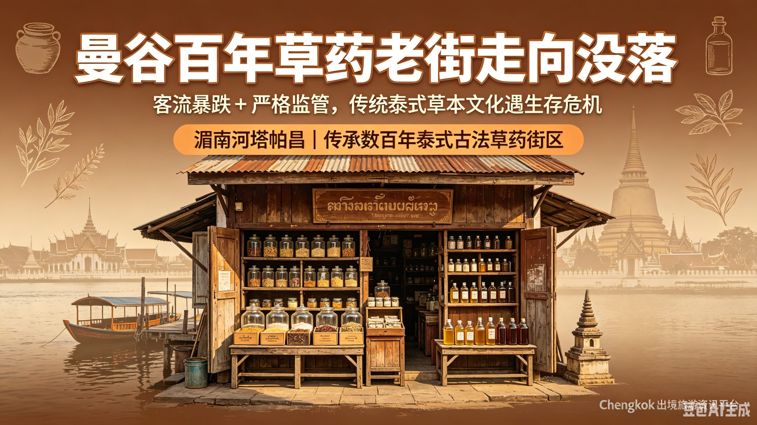 曼谷百年古法草药老街